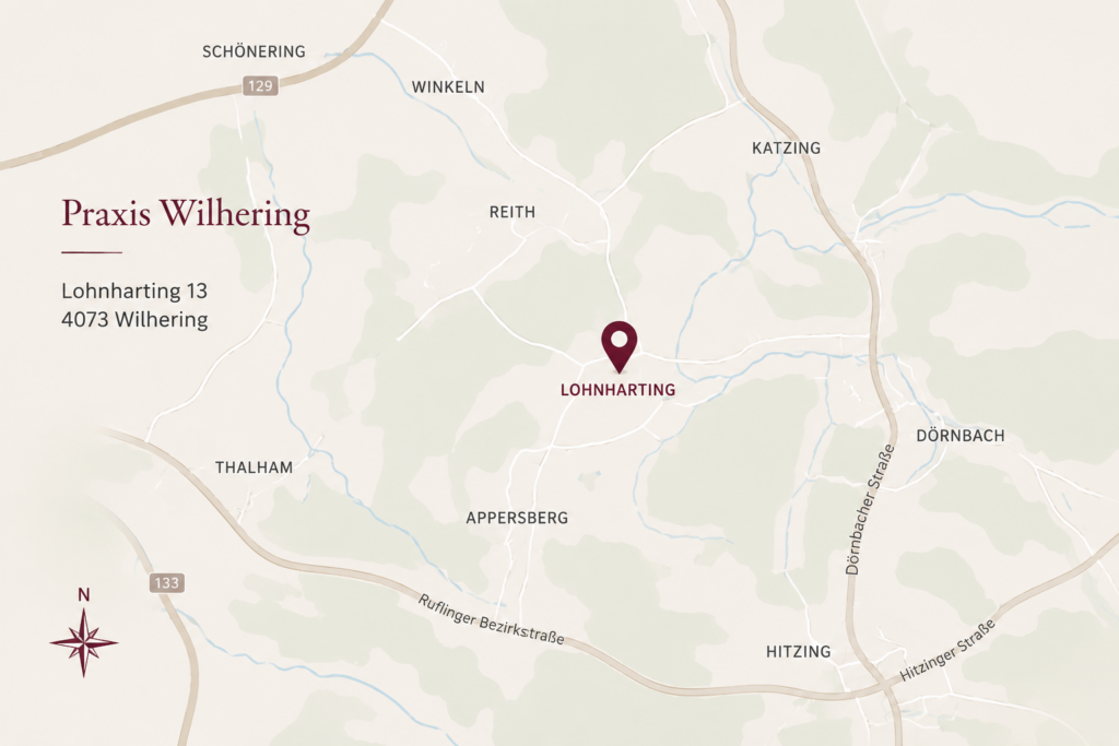 Standortkarte Praxis Wilhering